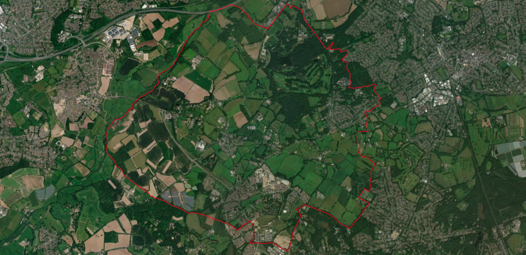 Modern day satellite map