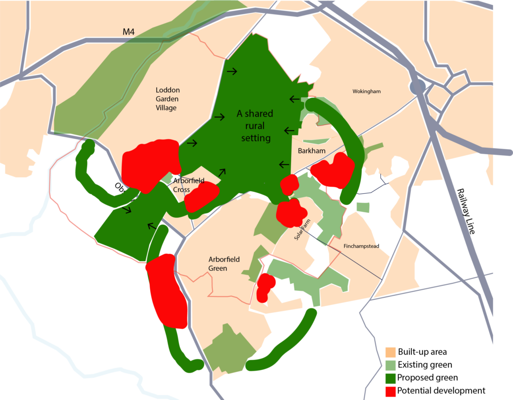 Illustrative map showing Scenario 3